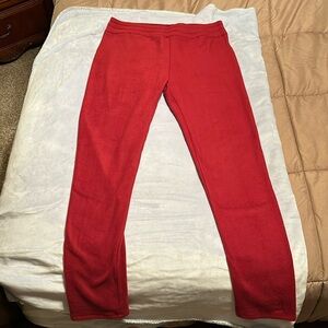 Cuddl Duds maroon Large leggings very warm and comfortable worn 1 time